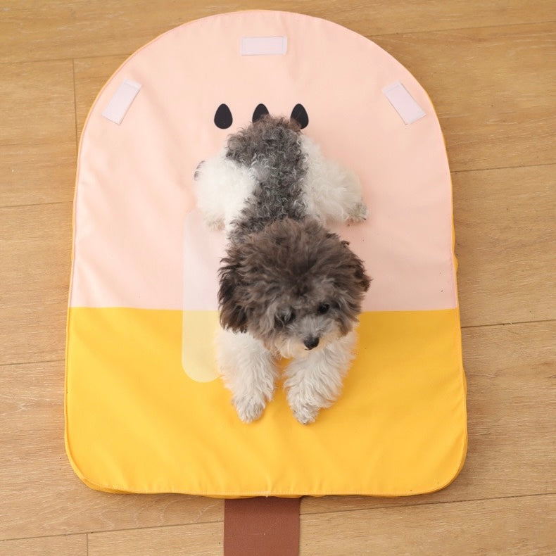 Cooling Ice Cream Shaped Pet Bed – Summer Bed with Detachable Headrest for Dogs & Cats