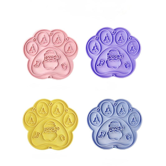 Silicone Dog Lick Mat – Suction Cup Feeding Plate for Anxiety Relief & Enrichment
