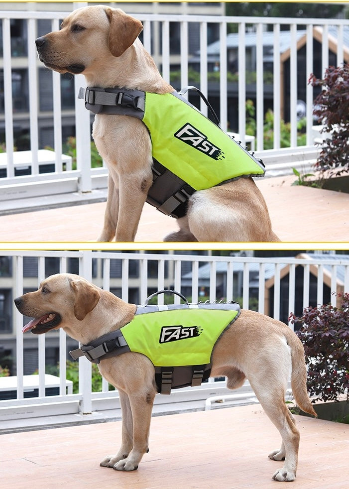 High Visibility Dog Life Jacket – Reflective & Easy-Grab Safety Vest