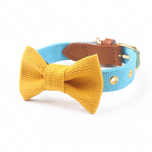 Luxury Bow Tie Dog Collar and Leash – Elegant & Adjustable