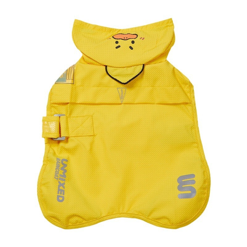 UMIXED Cute Animal Waterproof Dog Raincoat - Lightweight & Reflective