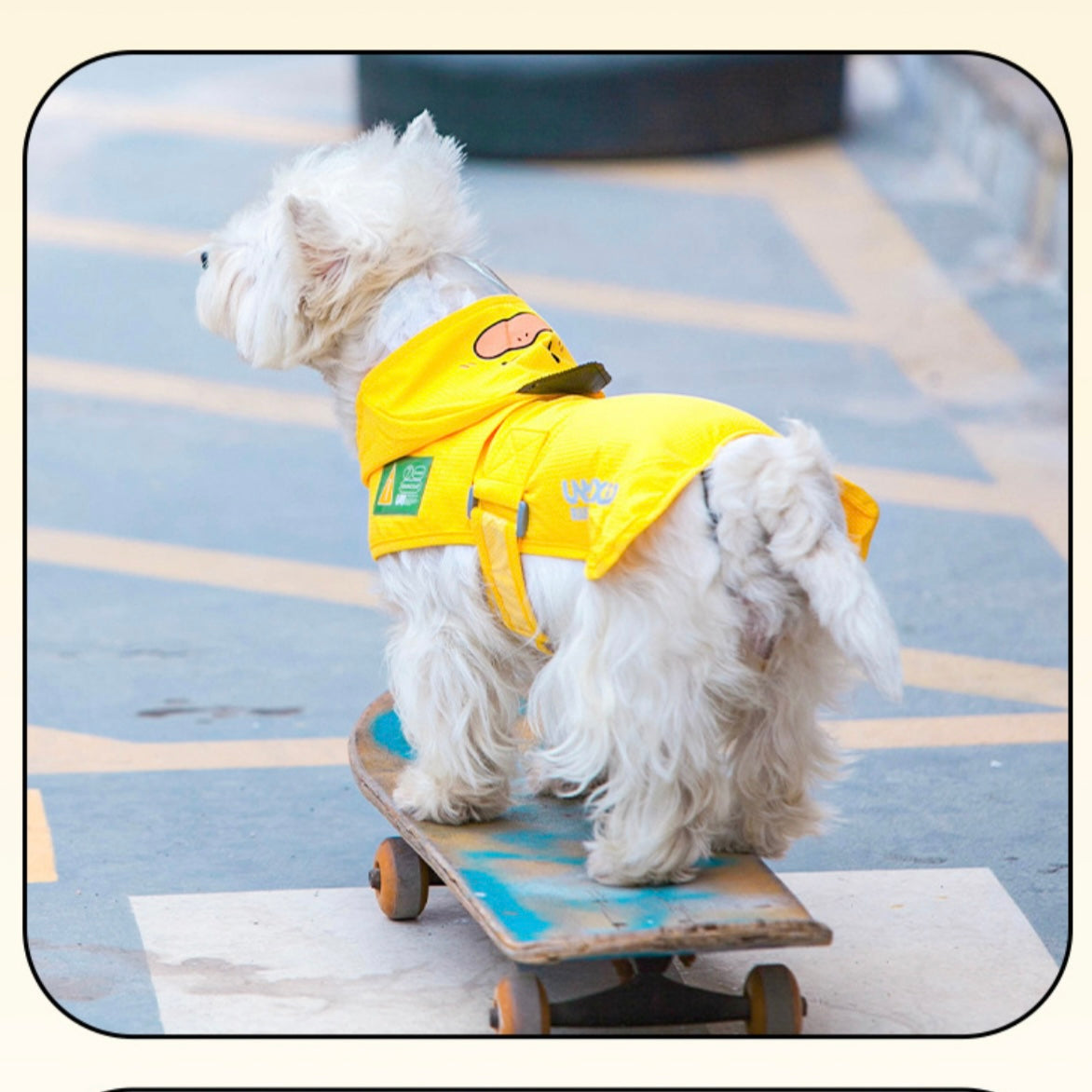 UMIXED Cute Animal Waterproof Dog Raincoat - Lightweight & Reflective