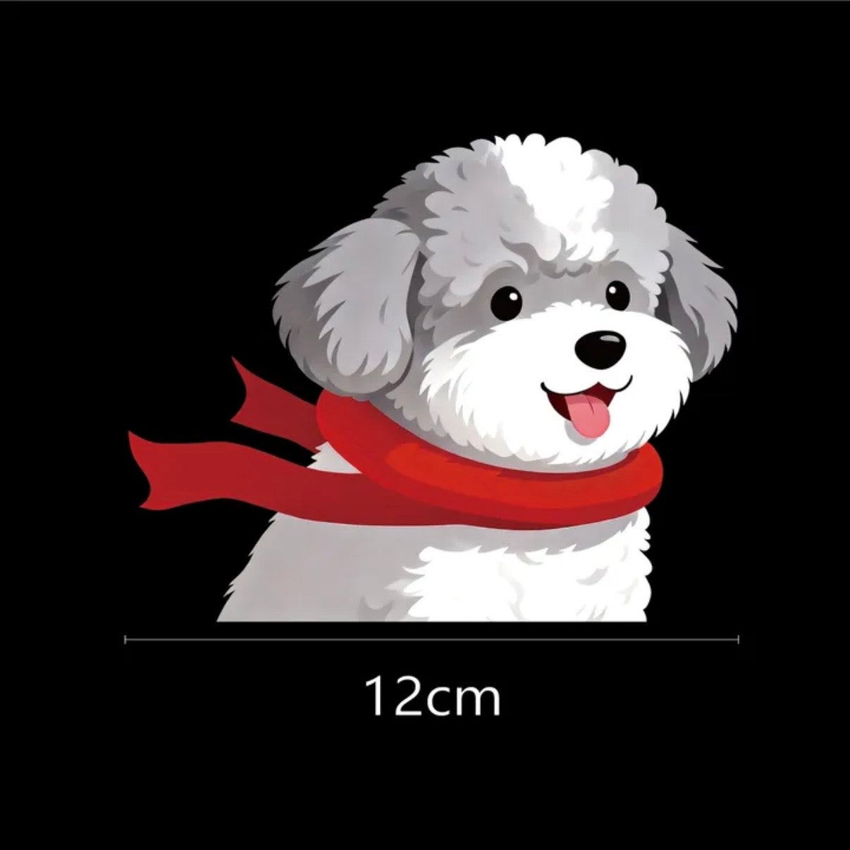 Small Dog Car Window Sticker - Cute Maltese, Pug, Poodle, Frenchie Window Decals | Weather-Proof