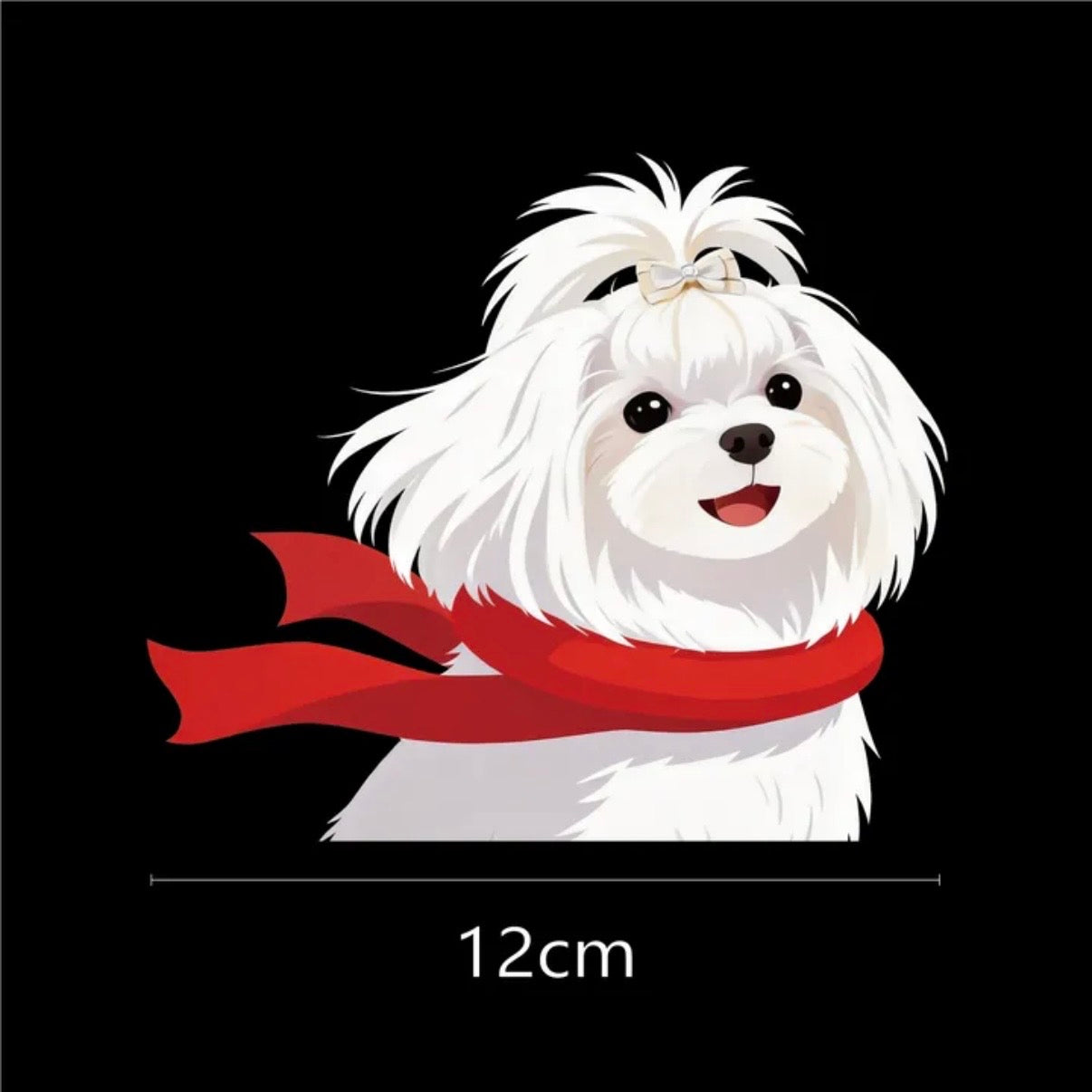 Small Dog Car Window Sticker - Cute Maltese, Pug, Poodle, Frenchie Window Decals | Weather-Proof