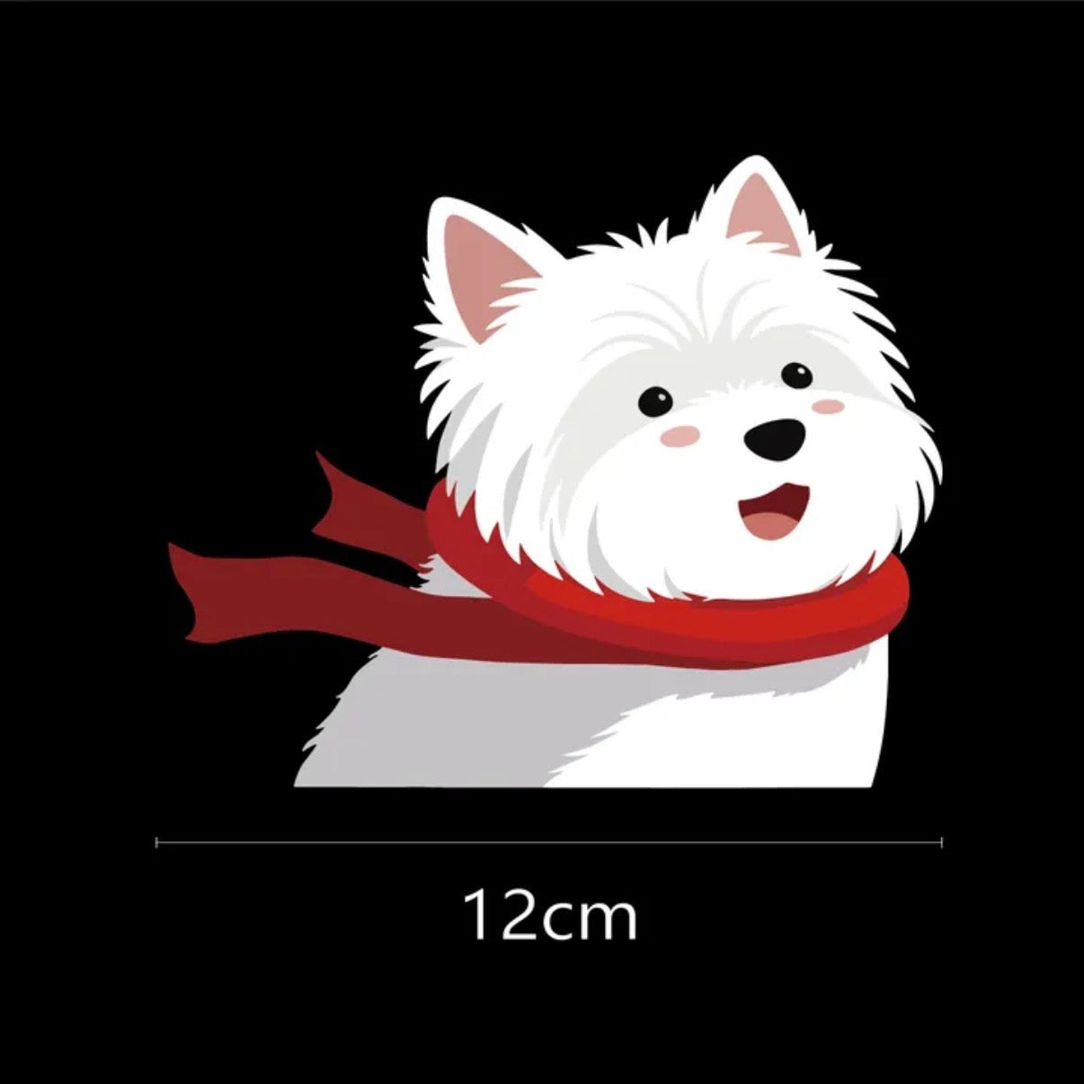 Small Dog Car Window Sticker - Cute Maltese, Pug, Poodle, Frenchie Window Decals | Weather-Proof