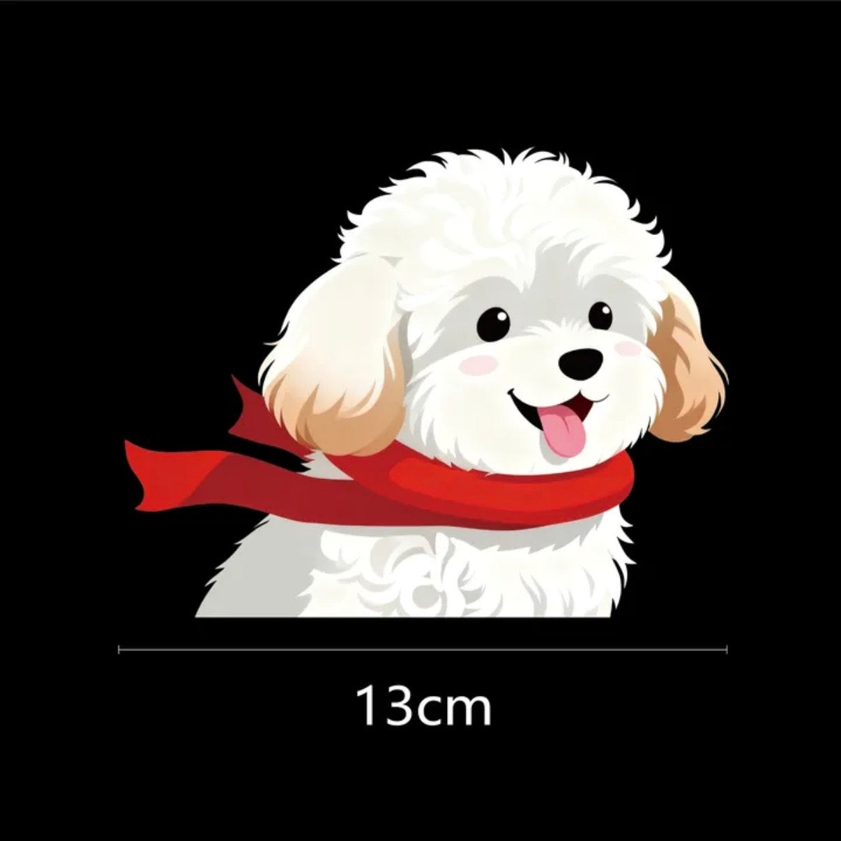 Small Dog Car Window Sticker - Cute Maltese, Pug, Poodle, Frenchie Window Decals | Weather-Proof