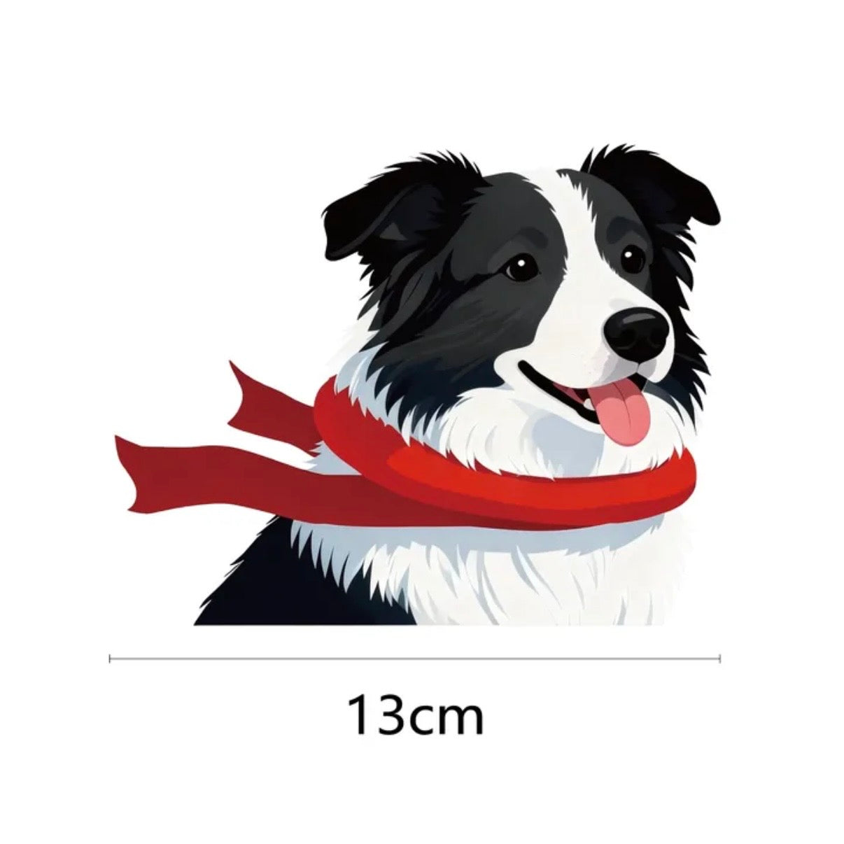 Medium Dog Car Sticker - Cute Corgi, Shiba Inu, Border Collie Window Decals | Weather-proof