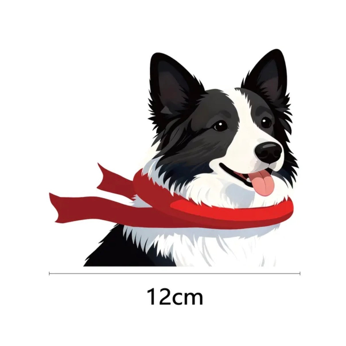 Medium Dog Car Sticker - Cute Corgi, Shiba Inu, Border Collie Window Decals | Weather-proof