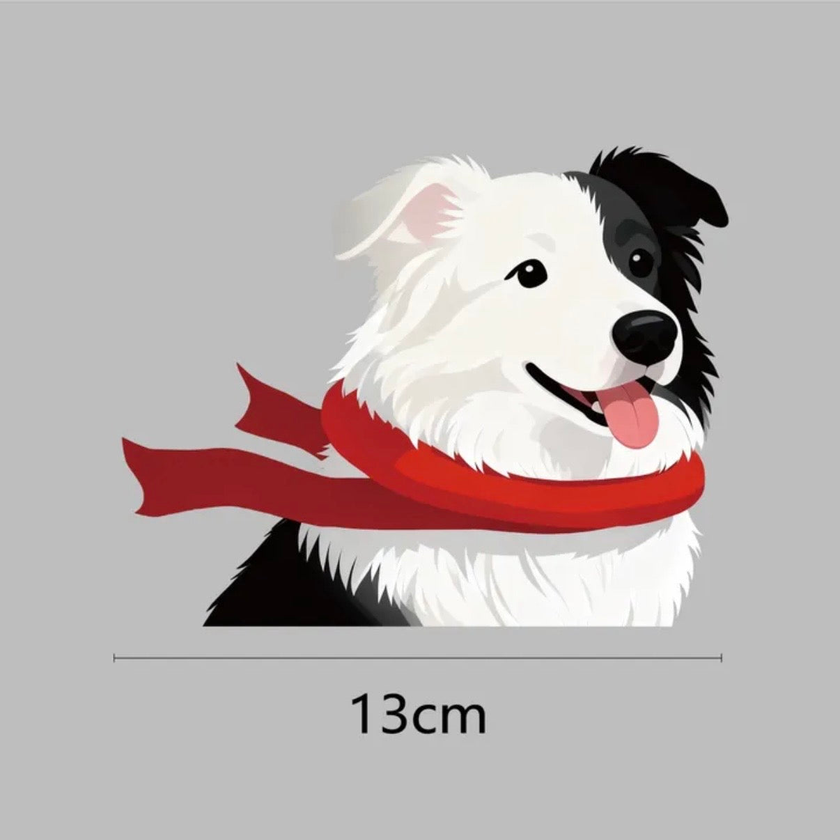 Medium Dog Car Sticker - Cute Corgi, Shiba Inu, Border Collie Window Decals | Weather-proof