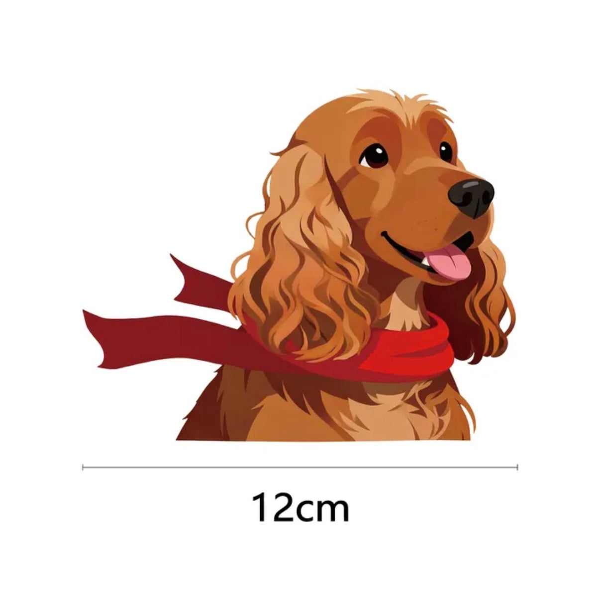 Medium Dog Car Sticker - Cute Corgi, Shiba Inu, Border Collie Window Decals | Weather-proof