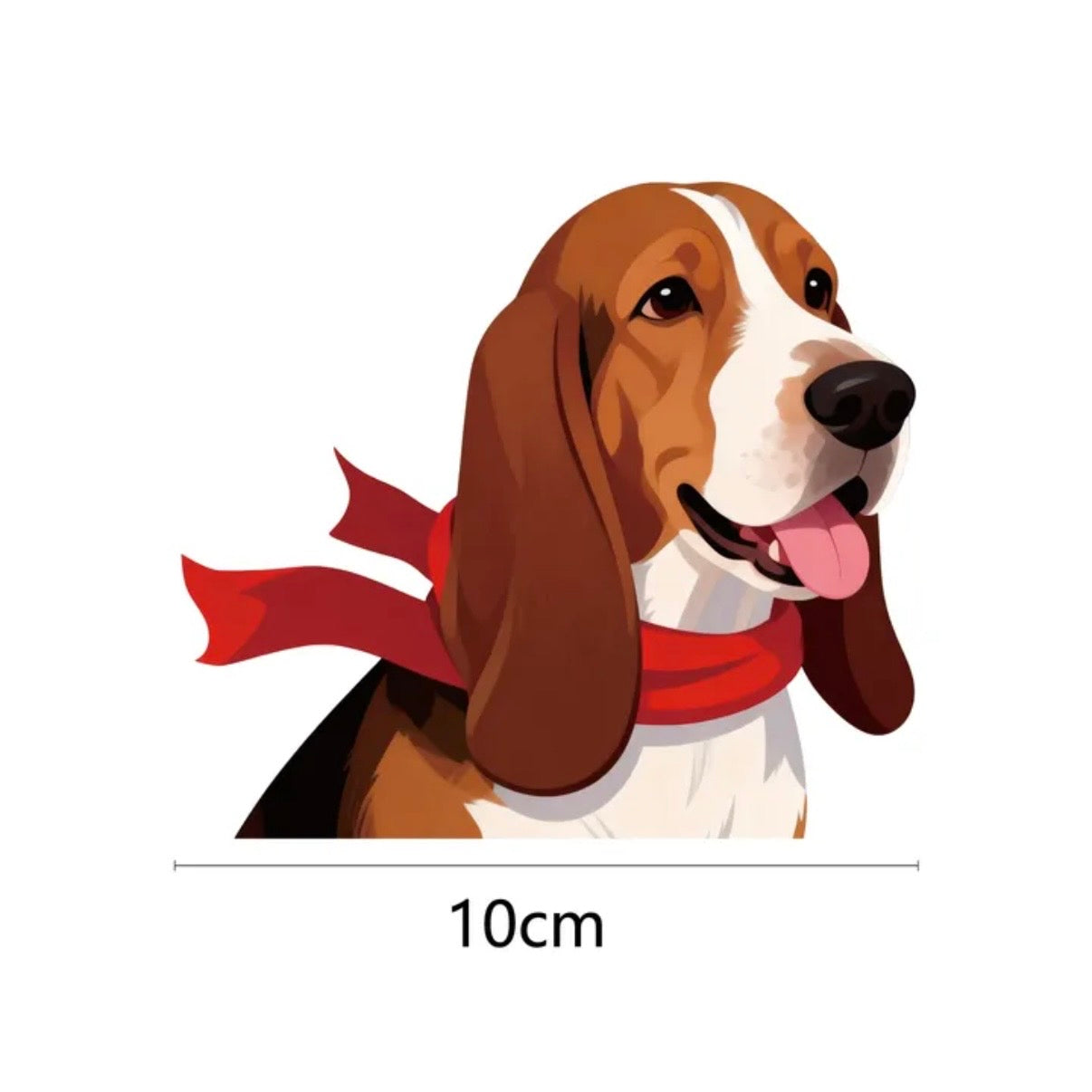 Medium Dog Car Sticker - Cute Corgi, Shiba Inu, Border Collie Window Decals | Weather-proof