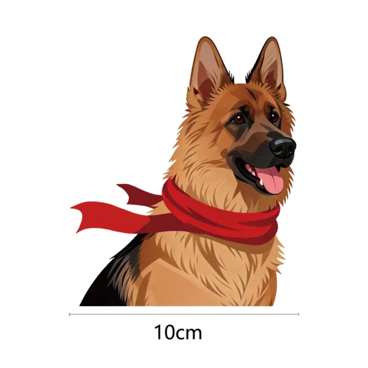 Large Dog Car Sticker - Cute Golden Retriever, Labrador Window Decals| Weather-proof